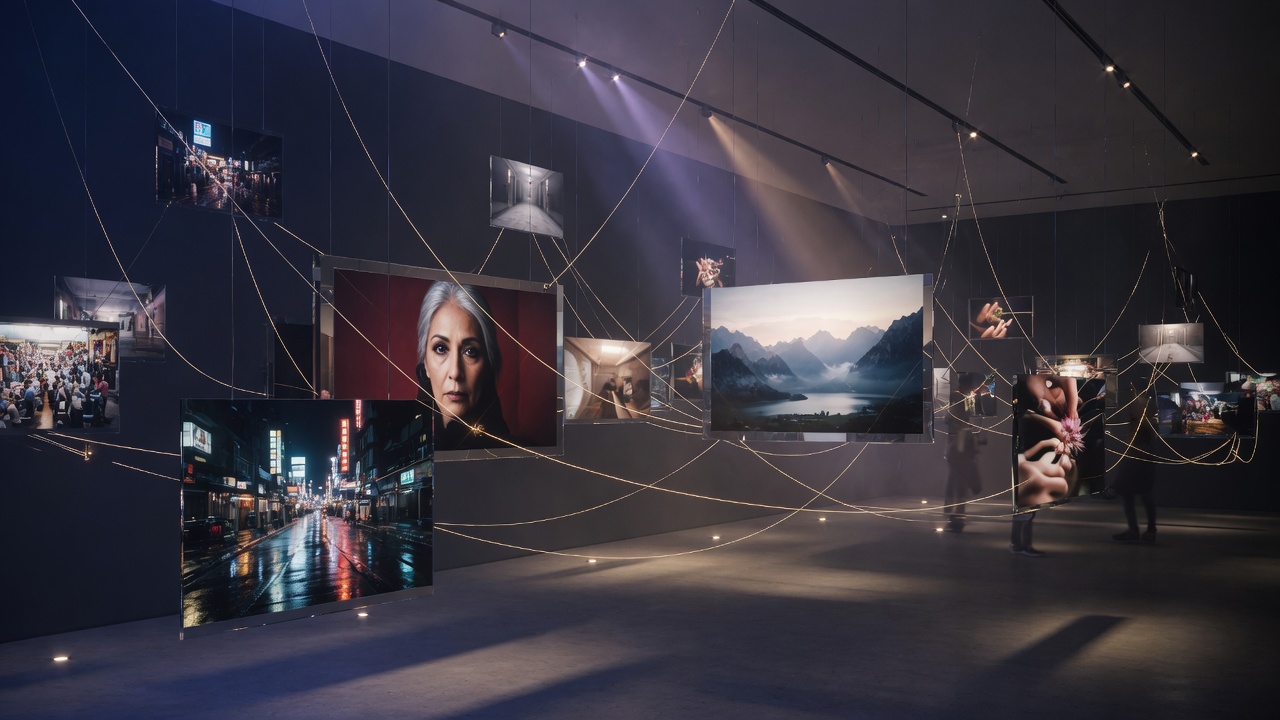 Connected gallery of images across platforms